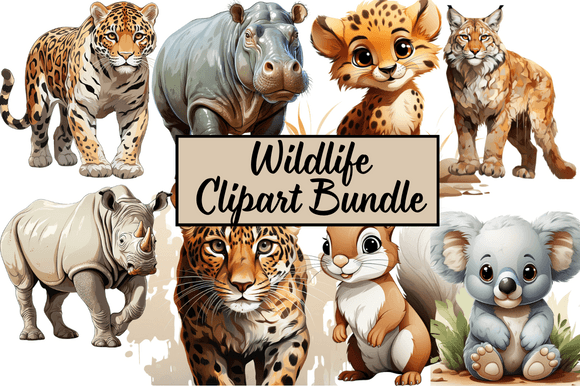Download Wildlife Clipart Bundle - Clipart bundle Collection