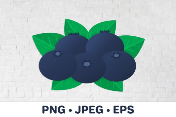 Download Blueberries with Leaves Sublimation - Premium Resources