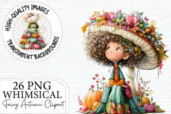 Download Whimsical Fairy Autumn Clipart Bundle - Clipart bundle Collection