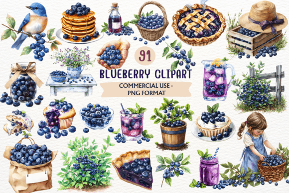 Download Watercolor Blueberry PNG Berry Clipart - Blueberry png Collection