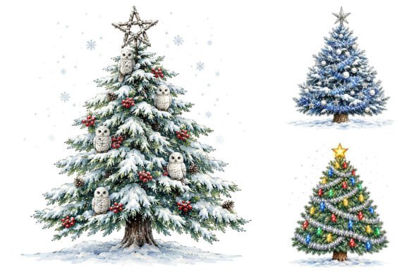 Download Christmas Tree Holiday Clipart Bundle - Clipart bundle Collection