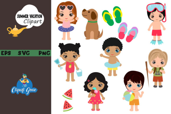 Download Summer Vacation Clipart Bundle - Clipart bundle Collection