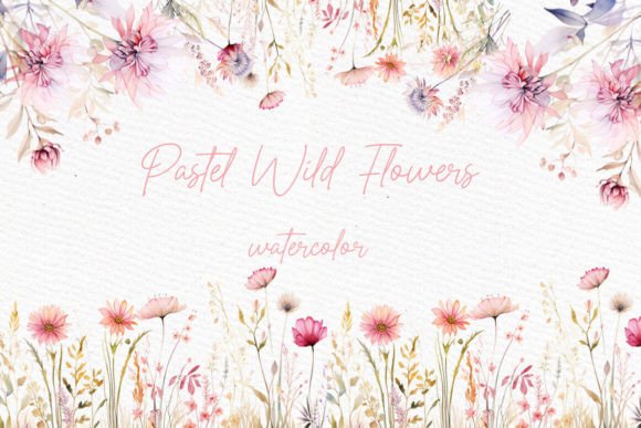 Download Wild Floral Clipart Watercolor Flowers - Wild floral clipart Collection