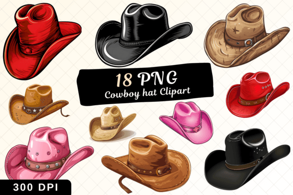 Download Cowboy Hat Clipart Bundle, Cowboy Bundle - Clipart bundle Collection
