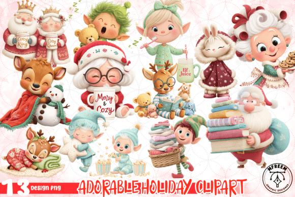 Download Adorable Holiday Clipart Bundle PNG - Clipart bundle Collection