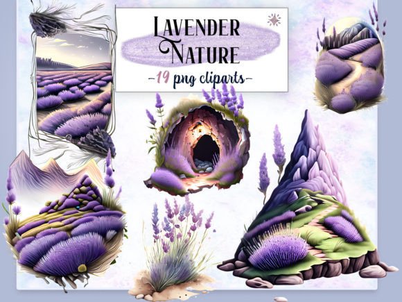 Download Lavender Nature Clipart Sublimation - Nature clipart Collection