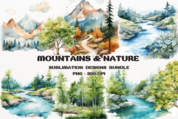Download Watercolor Mountains Nature Clipart - Nature clipart Collection